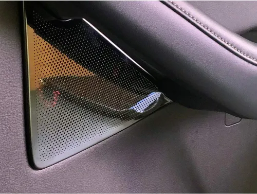 Vista 6 de Beautost Ajuste para Mazda CX-30 CX30 2020 2021 2022 2022 2023 2024 2025 2026 altavoz de puerta cubierta de panel de sonido (negro)