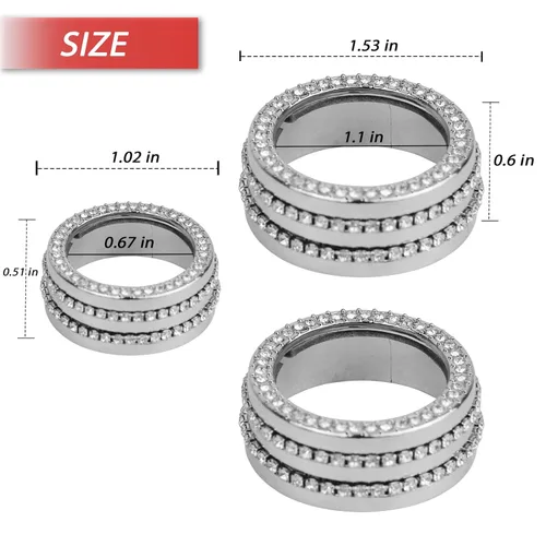 Vista 4 de Bling Bling - Botón de control central de aire acondicionado de CA, botón de navegación para volumen compatible con Honda CR-V CRV 2017 2018 2019