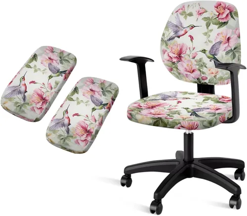 Vista 16 de American Flag Chair Covers Stretchy Office Chair Armrest Covers 4-Pc Set Reusable Soft Patriotic Computer Cover Slipcovers for Game Room and Office