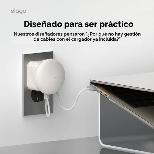 Vista 5 de elago Charger Cable Management Case for MacBook Air 13", 15" 35W
