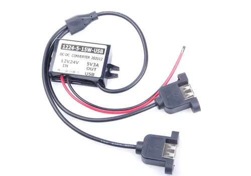 Vista 2 de DC-DC 9V 12V 24V 36V 8V-40V a 5V 3A 15W Mini USB Fuente de Alimentación Módulo Convertidor de Alimentación de Coche Módulo de Protección contra