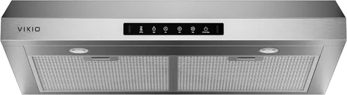Vista 9 de VIKIO HOME Campana extractora de acero inoxidable de 30 pulgadas, 900 CFM máximo, filtro de malla de aluminio de 5 capas, luces LED y controles