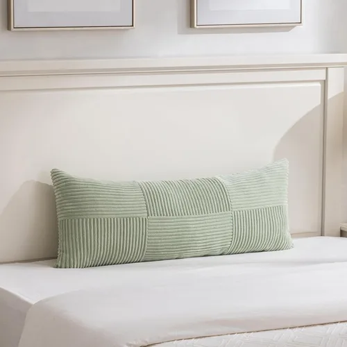 Vista 87 de Fancy Homi - Paquete de 2 fundas de almohada decorativas gris azul pequeño de 14 x 14 pulgadas para sofá, cama, sofá, rústico, estilo granja