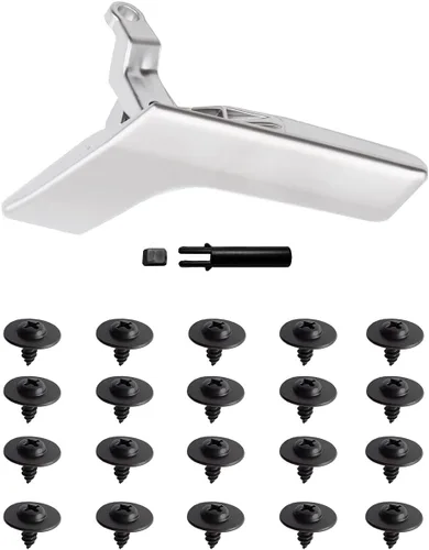 Kit de reparación de manilla interior derecha de plata mate interior derecha delantera o interior trasera lado del pasajero compatible con Mercedes