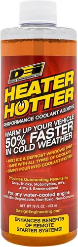 Design Engineering Calentador más caliente | Calienta tu coche un 50% más rápido en invierno | Aditivo de radiador de rendimiento para acelerar la