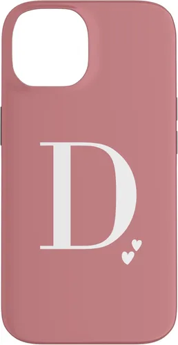 Vista 4 de Pink Personalized Initial Letter D Case for iPhone 16