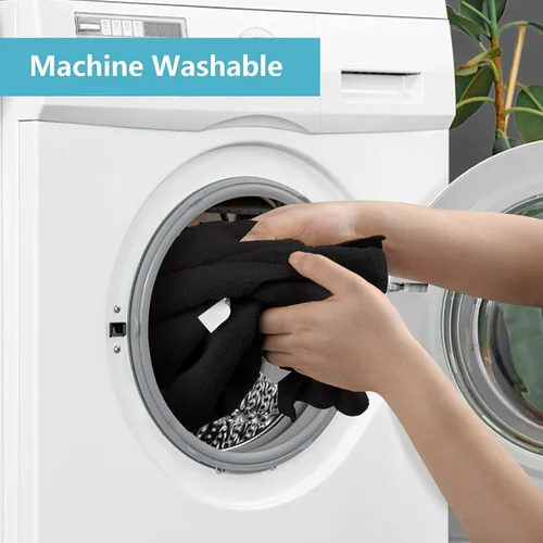 Vista 4 de HOMEXCEL Paño de limpieza de microfibra negro, paquete de 8 paños de limpieza para cocina, sin pelusa, sin rayones, altamente absorbentes