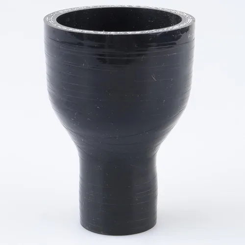 Vista 62 de AC PERFORMANCE ID de 1" a 1/2" (25mm a 13mm) Manguera de silicona recta reductora de 3 capas reforzada negra, 3" de longitud