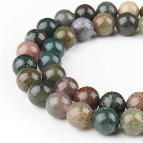 Vista 23 de HAAMIIQII 4mm Cuentas de piedra natural pulida redondas de 7 chakras mixtos, cuentas sueltas de gemas para hacer joyas, 38 cm (90 piezas)