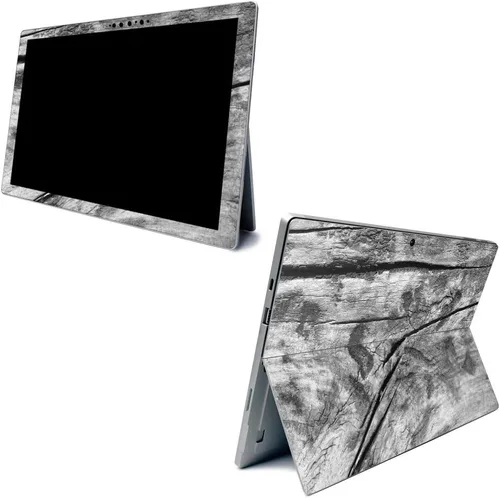 Vista 7 de MightySkins - Skin de fibra de carbono para Microsoft Surface Pro 7 – Bamboo Ohm Acabado de fibra de carbono texturizado Fácil de aplicar