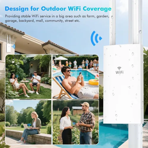 Vista 10 de AC1200 Extensor WiFi para exteriores, punto de acceso al aire libre
