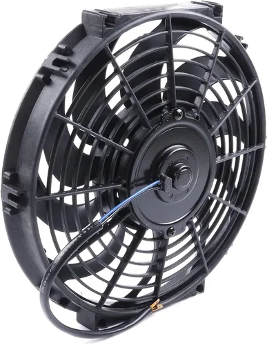 Vista 4 de OCPTY Reemplazo de 12 pulgadas universal delgado ventilador Push Pull Radiador eléctrico Enfriamiento 12V Kit de montaje plástico negro Radiator