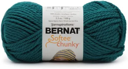 Vista 18 de Ovillo sólido Bernat Softee Chunky, Acrílico, Rojo Berry, Paquete de 1