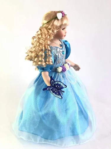 Vista 2 de Jmisa - Muñeca Victoria de porcelana de 16 pulgadas