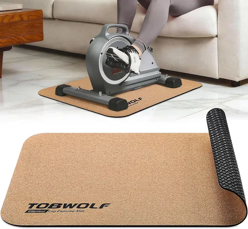 Vista 11 de TOBWOLF Non-Slip Workout Mat for Ellipse Leg Exerciser, Ellipse Machine Mat, Exercise Mat for Under Desk Ellipticals, Suitable for Electric Seated