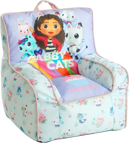 Vista 9 de Idea Nuova Disney Minnie Mouse - Puf de nailon para niños pequeños con ribete y asa superior de transporte, tamaño grande