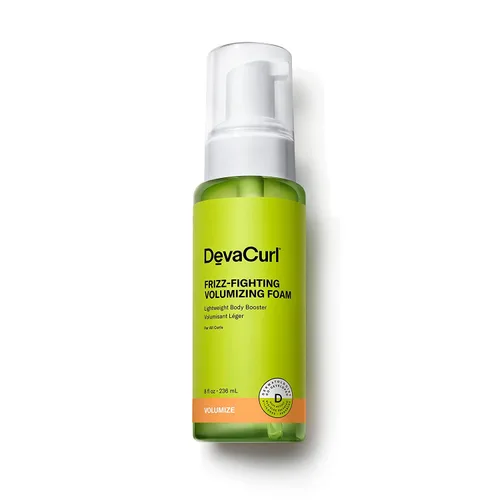 DevaCurl Espuma voluminizadora para combatir el encrespamiento, aumenta el cuerpo ligero | Añade volumen y plenitud | Hasta 48 horas de resistencia