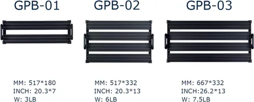 Vista 8 de GUITTO Tablero de Pedal para Guitarra - Tablero de Pedal de Efectos para Guitarra de Montaje en Clip, de Aleación de Aluminio con Bolsa