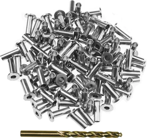 Vista 8 de Fundas protectoras para barandilla de cable de cuerda de alambre de 1/8 pulgadas, postes de madera, barandilla de bricolaje, acero inoxidable T316