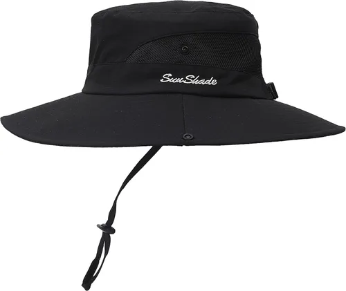 Vista 25 de Sombrero de sol para mujer de verano, sombrero de playa de ala ancha, protección UV al aire libre, plegable, malla fresca, diseño para cola