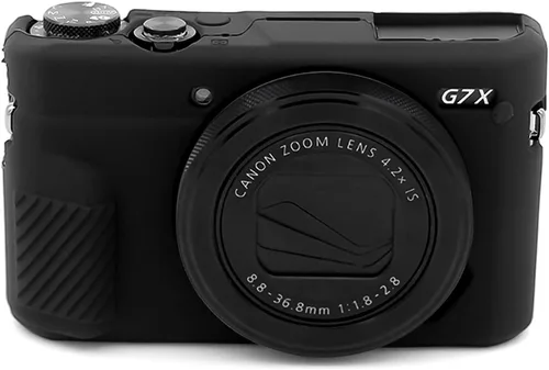 Vista 18 de Easy Hood G7X Mark II - Funda protectora para cámara digital Canon Powershot G7X Mark II, funda extraíble de silicona, funda suave para cámara, piel
