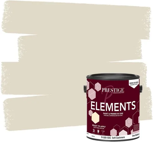 Vista 10 de PRESTIGE Paints Elements - Pintura interior e imprimación en uno, cáscara de huevo, 1 galón, gris cabo