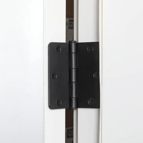 Vista 2 de Paquete de 3 bisagras negras para puerta de 3.5 pulgadas, bisagras de puerta interiores de 3 1/2 pulgadas, bisagras de puerta negras mate