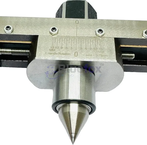Vista 4 de MT2 presenta el accesorio de torneado cónico con centro giratorio en vivo para máquinas de torno de 2MT para contrapunto de torno fuera de ajuste