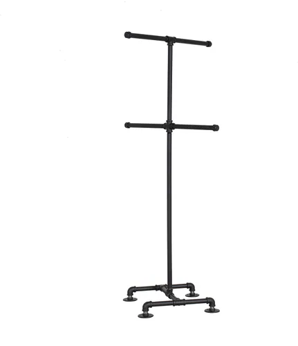 Vista 8 de Estante de ropa de 4 vías de tubo industrial de William Roberts Vintage