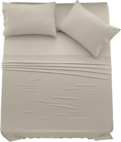 Vista 26 de LUX Décor Juego de Sábanas Twin – 4 Piezas de Sábanas de Cama de Microfibra Ultra-Suave con Sábana Encimera, Sábana Bajera con Bolsillo Profundo