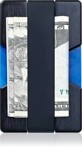 Vista 3 de ROCO MINIMALIST - Billetera delgada de aluminio con bloqueo RFID, número 2