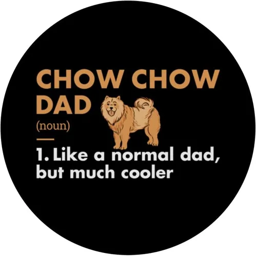 Vista 4 de Dog Chow Chow Dad Definition PopSockets MagSafe PopGrip for iPhone