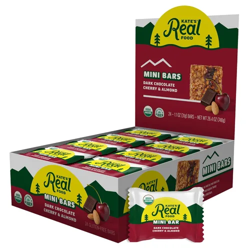 Vista 16 de Kate's Real Food Barras orgánicas de granola – Paquete variado de aperitivos y compartidos (2.2 onzas, paquete de 12) – Barras energéticas orgánicas