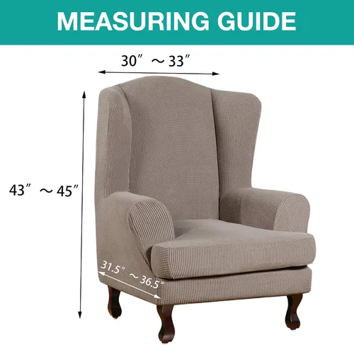 Vista 219 de Turquoize Fundas para sofá lavables de 2 piezas, fundas para sofá de 3 cojines, fundas elásticas para sofá con parte inferior elástica, tela