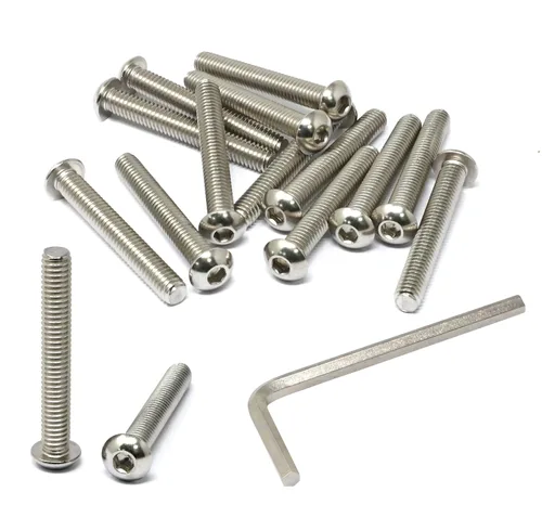 Vista 54 de iexcell Kit de tornillos de cabeza hexagonal de acero inoxidable 304 de 1/4-20 x 1, 50