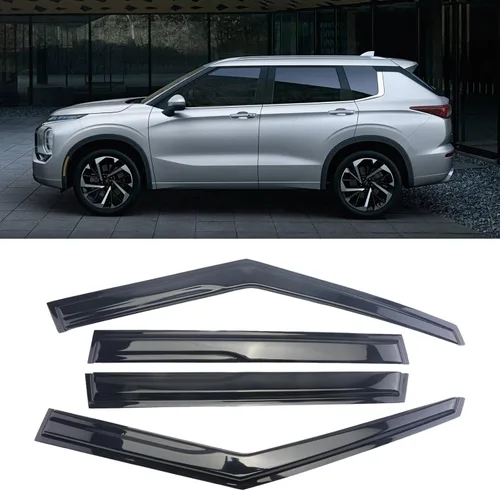 Vista 16 de Deflector de ventana duradero para Toyota 4 Runner 1996-2002, viseras de ventana originales con cinta adhesiva, deflector de ventana, protectores