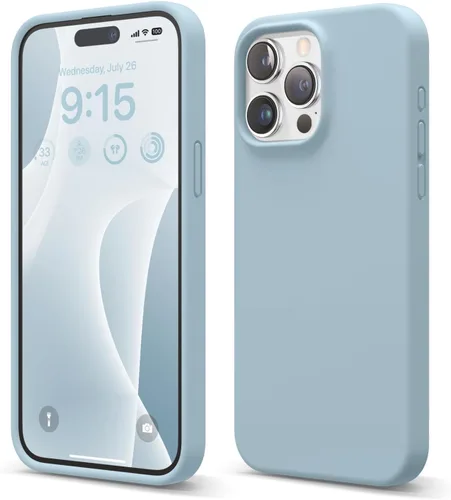 Vista 25 de elago Funda compatible con iPhone 15 Pro Max, de silicona líquida, funda protectora de cuerpo completo, a prueba de golpes, funda delgada