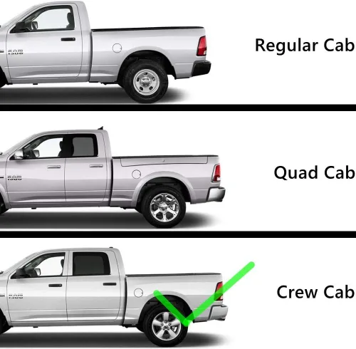 Vista 5 de Estribos cromados de 6 pulgadas compatibles con Chevy Silverado/Gmc Sierra 1500 2019-2024, Chevy Silverado/Gmc Sierra 2500/3500HD Crew Cab