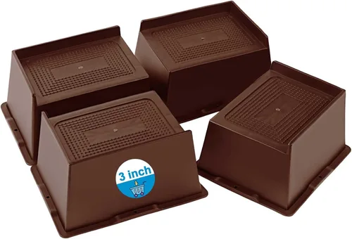 Vista 12 de Elevadores de Cama de 2", 3", 4", 5", 6" Pulgadas, Elevador de Muebles de Alta Resistencia para Sofá, Mesa, Escritorio, Silla, Reclinable, Marco