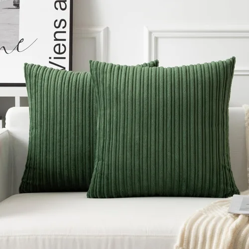 Vista 44 de UGASA - Juego de 2 fundas de almohada de terciopelo a rayas, funda decorativa para cojín con cremallera oculta para el hogar, sofá, dormitorio