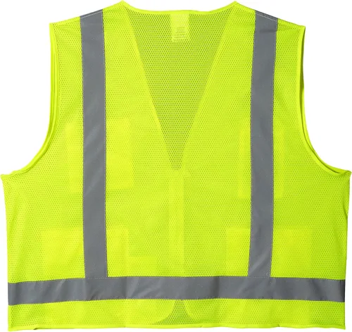 Vista 2 de Radians SV7G2X - Chalecos de seguridad para inspectores de malla frontal sólida clase 2, color verde, 2 extra grandes