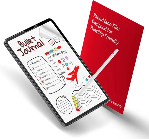 Vista 10 de bersem Paquete de 2 protectores de pantalla Paperfeel compatibles con iPad Mini 5 (2019) y iPad Mini 4, compatible con lápiz, antirreflejos con kit