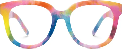 Vista 9 de Zeelool Gafas de bloqueo de luz azul cuadradas retro unisex de gran tamaño Harrell ZOP049594