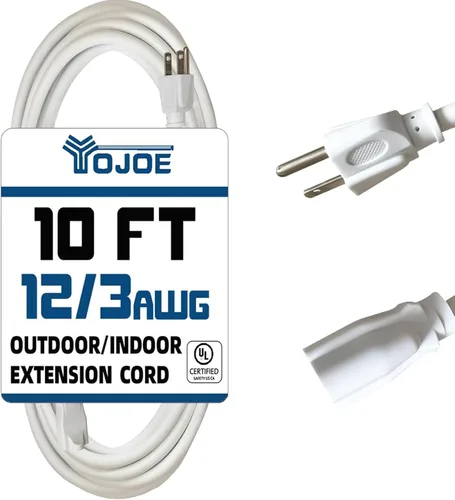 Vista 20 de YOJOE Cable de extensión para interiores y exteriores con extremo iluminado, cable de alimentación de 3 clavijas 15A resistente a la intemperie