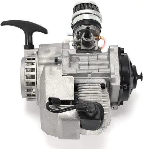 Vista 4 de Motor de Motor 49CC 2 Tiempos Arranque por Tirón Motor 2-Tiempos para Moto de Bolsillo Mini Moto de Cross ATV Buggy (49CC estilo 2)