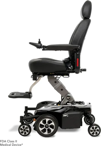 Vista 8 de Pride Mobility Jazzy Air 2 - Silla de ruedas eléctrica + accesorios Mobility Yours (incluye instalación e instrucciones), silla de ruedas eléctrica