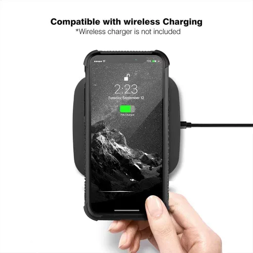 Vista 7 de Funda para iPhone Xs Max, de cristal templado 9H para iPhone Xs Max, diseño a prueba de golpes, antirrayones, para Apple iPhone Xs Max de 6.5