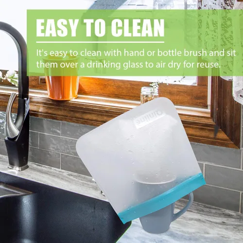 Vista 2 de Bolsas de Almacenamiento Reutilizables - Paquete de 10 Bolsas para Congelador SIN BPA