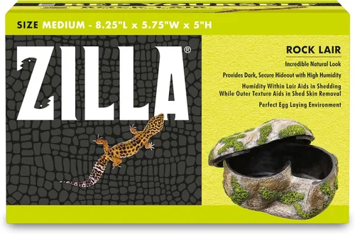 Vista 14 de Zilla Guarida de Roca para Terrario de Mascotas, Escondite para Reptiles para Lagartos, Serpientes y Más, Grande