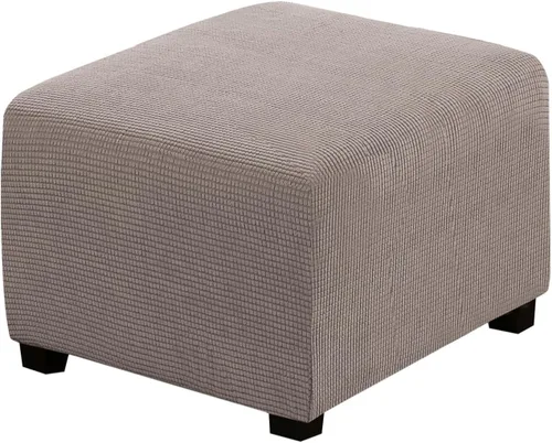 Vista 105 de H.VERSAILTEX Funda Deslizable para Otomana Rectangular Ajuste de Longitud 29"-34" Reposapiés Fundas Deslizables para Sofá Funda para Taburete